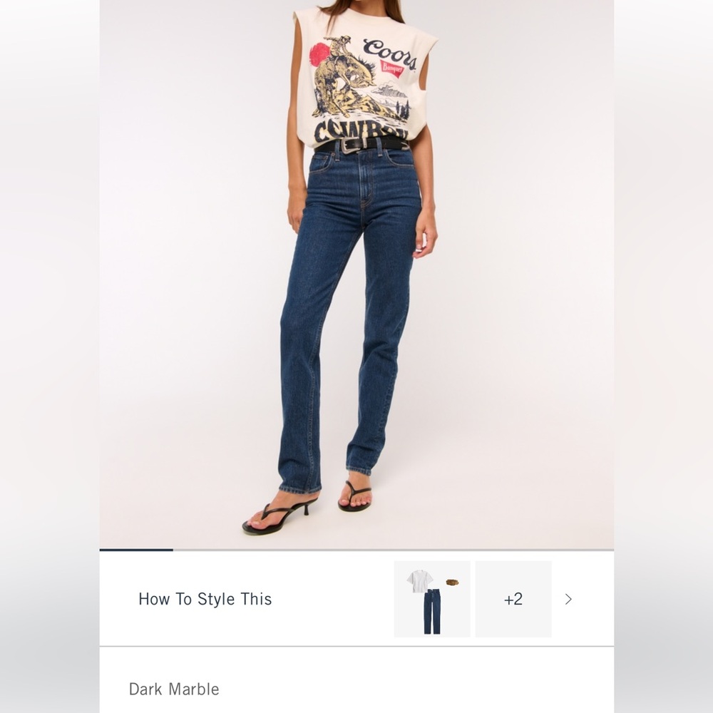 NWT Ultra High Rise 90s straight jeans